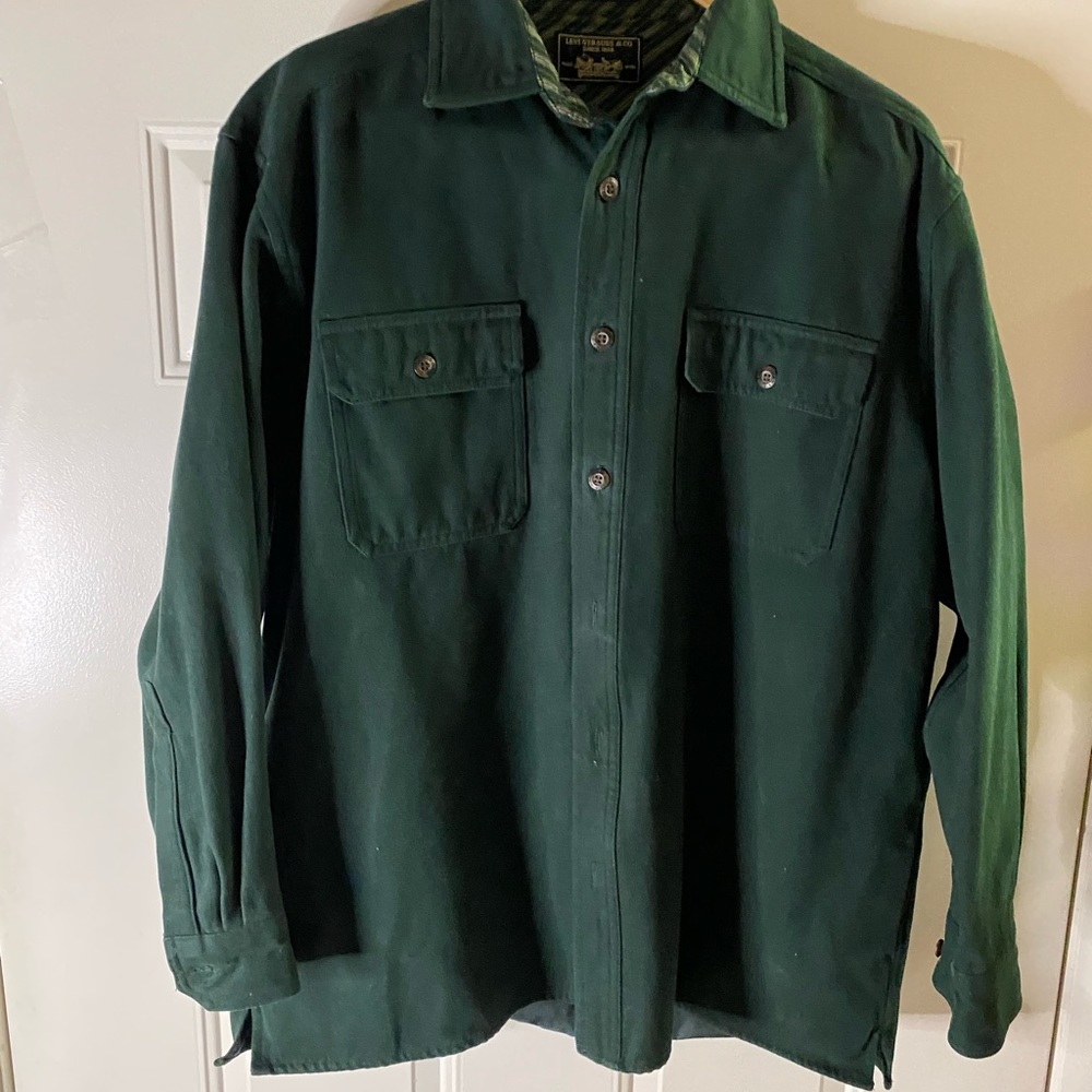 Levi Strauss Vintage Brushed Cotton Barn Shacket Large EUC‎